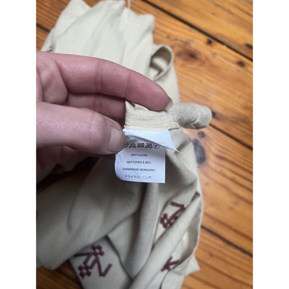 Madewell Women Shirt Small Silk Red Embroidered Aztec Print Tassel Poms Top - Picture 12 of 16